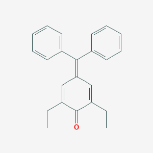 molecular formula C23H22O B14590794 4-(Diphenylmethylidene)-2,6-diethylcyclohexa-2,5-dien-1-one CAS No. 61175-86-8