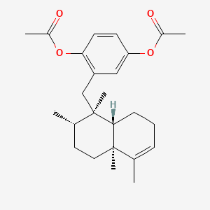 molecular formula C25H34O4 B14590802 Diacetylavarol CAS No. 61187-44-8