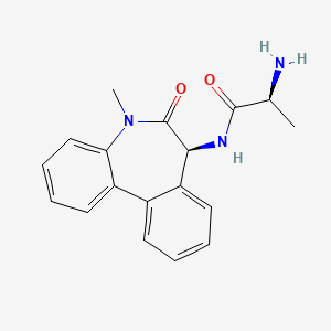 (S)-2-amino-N-((S)-5-methyl-6-oxo-6,7-dihydro-5H-dibenzo[b,d]azepin-7-yl)propanamide