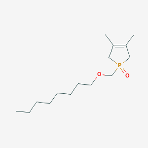 3,4-Dimethyl-1-[(octyloxy)methyl]-2,5-dihydro-1H-1lambda~5~-phosphol-1-one