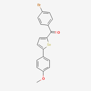 molecular formula C18H13BrO2Se B14590822 (4-Bromophenyl)[5-(4-methoxyphenyl)selenophen-2-yl]methanone CAS No. 61486-17-7