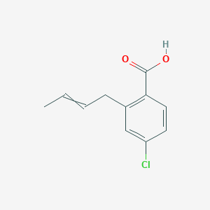 2-(But-2-en-1-yl)-4-chlorobenzoic acid