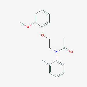 molecular formula C18H21NO3 B14590857 Acetamide, N-[2-(2-methoxyphenoxy)ethyl]-N-(2-methylphenyl)- CAS No. 61293-88-7