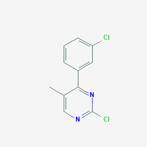 molecular formula C11H8Cl2N2 B1459086 2-氯-4-(3-氯苯基)-5-甲基嘧啶 CAS No. 1341200-64-3