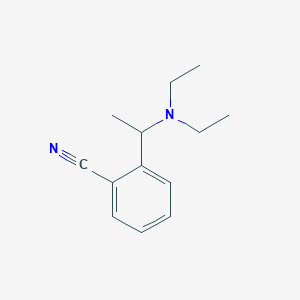 molecular formula C13H18N2 B14590861 2-[1-(Diethylamino)ethyl]benzonitrile CAS No. 61079-86-5