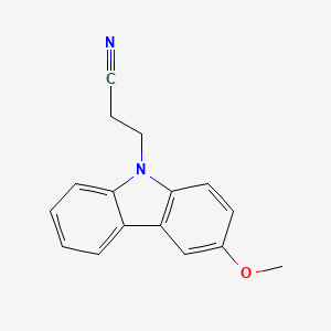 molecular formula C16H14N2O B14590867 3-(3-Methoxy-9H-carbazol-9-YL)propanenitrile CAS No. 61606-42-6