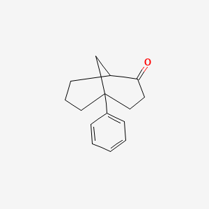 molecular formula C15H18O B14590876 5-Phenylbicyclo[3.3.1]nonan-2-one CAS No. 61042-13-5