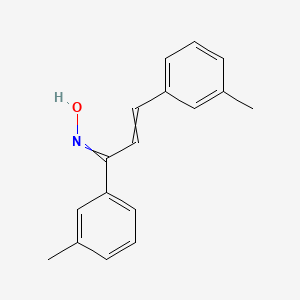 N-[1,3-Bis(3-methylphenyl)prop-2-en-1-ylidene]hydroxylamine