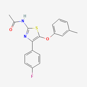 N-[4-(4-Fluorophenyl)-5-(3-methylphenoxy)-1,3-thiazol-2-yl]acetamide