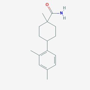 molecular formula C16H23NO B14590947 Cyclohexanecarboxamide, 4-(2,4-dimethylphenyl)-1-methyl- CAS No. 61405-24-1