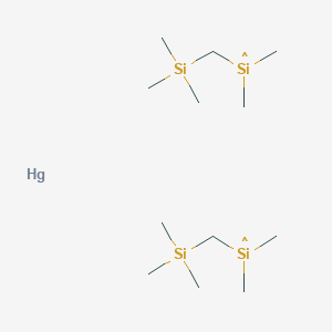 molecular formula C12H34HgSi4 B14590959 Dimethyl[(trimethylsilyl)methyl]silyl--mercury (2/1) CAS No. 61576-79-2