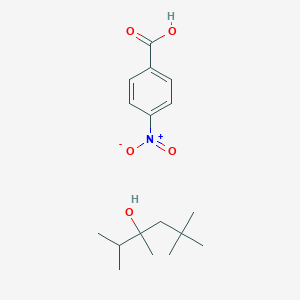 molecular formula C17H27NO5 B14591009 4-Nitrobenzoic acid;2,3,5,5-tetramethylhexan-3-ol CAS No. 61355-35-9