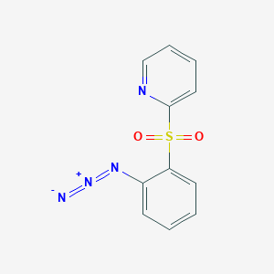 molecular formula C11H8N4O2S B14591016 2-(2-Azidobenzene-1-sulfonyl)pyridine CAS No. 61174-54-7