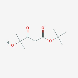 molecular formula C10H18O4 B14591018 Pentanoic acid, 4-hydroxy-4-methyl-3-oxo-, 1,1-dimethylethyl ester CAS No. 61603-73-4