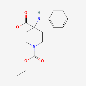 4-Anilino-1-(ethoxycarbonyl)piperidine-4-carboxylate