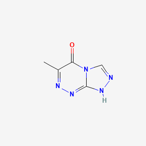 molecular formula C5H5N5O B14591060 1,2,4-Triazolo[3,4-c][1,2,4]triazin-5(1H)-one, 6-methyl- CAS No. 61402-41-3