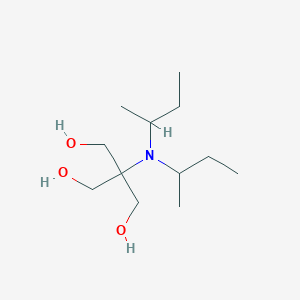 molecular formula C12H27NO3 B14591067 2-[Di(butan-2-yl)amino]-2-(hydroxymethyl)propane-1,3-diol CAS No. 61206-69-7