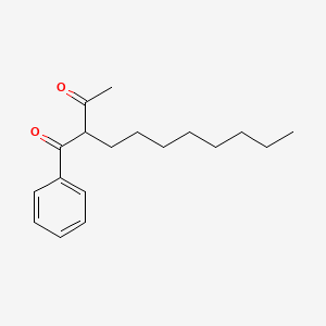 molecular formula C18H26O2 B14591074 1,3-Butanedione, 2-octyl-1-phenyl- CAS No. 61433-08-7