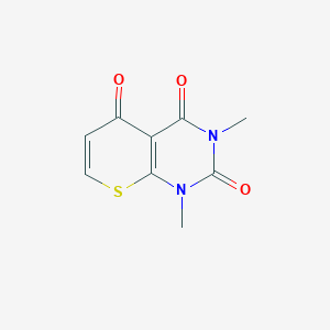 molecular formula C9H8N2O3S B14591108 1,3-Dimethylthiopyrano[2,3-d]pyrimidine-2,4,5-trione CAS No. 61081-71-8