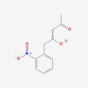 molecular formula C11H11NO4 B14591131 4-Hydroxy-5-(2-nitrophenyl)pent-3-en-2-one CAS No. 61417-43-4