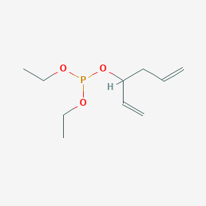 molecular formula C10H19O3P B14591149 Diethyl hexa-1,5-dien-3-yl phosphite CAS No. 61080-98-6