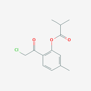 2-(Chloroacetyl)-5-methylphenyl 2-methylpropanoate