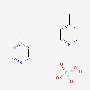 molecular formula C12H15ClN2O4 B14591194 4-Methylpyridine;perchloric acid CAS No. 61568-97-6