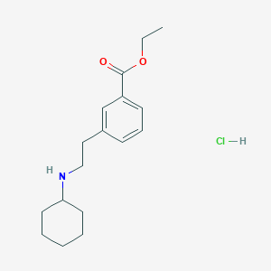 Ethyl 3-[2-(cyclohexylamino)ethyl]benzoate;hydrochloride