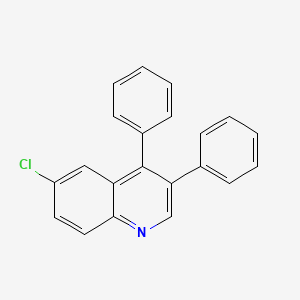 molecular formula C21H14ClN B14591305 6-Chloro-3,4-diphenylquinoline CAS No. 61554-25-4