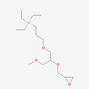 Triethyl(3-{3-methoxy-2-[(oxiran-2-yl)methoxy]propoxy}propyl)silane