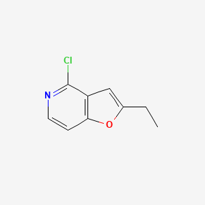 molecular formula C9H8ClNO B1459131 4-氯-2-乙基呋喃[3,2-c]吡啶 CAS No. 1421602-39-2