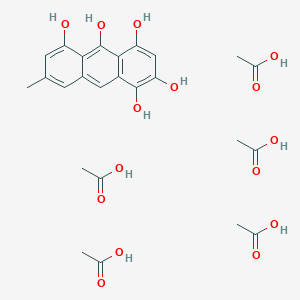 Acetic acid;7-methylanthracene-1,2,4,5,10-pentol