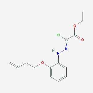 Ethyl (2-{2-[(but-3-en-1-yl)oxy]phenyl}hydrazinylidene)(chloro)acetate