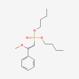 molecular formula C17H27O4P B14591380 Dibutyl (2-methoxy-2-phenylethenyl)phosphonate CAS No. 61463-87-4