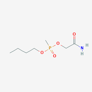 molecular formula C7H16NO4P B14591385 2-Amino-2-oxoethyl butyl methylphosphonate CAS No. 61388-30-5