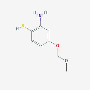 molecular formula C8H11NO2S B14591392 2-Amino-4-(methoxymethoxy)benzene-1-thiol CAS No. 61588-42-9