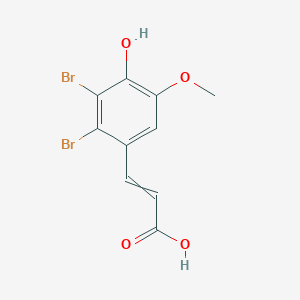 3-(2,3-Dibromo-4-hydroxy-5-methoxyphenyl)prop-2-enoic acid