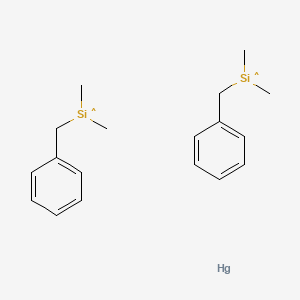 molecular formula C18H26HgSi2 B14591427 Benzyl(dimethyl)silyl--mercury (2/1) CAS No. 61576-78-1