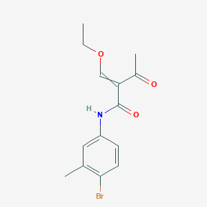 N-(4-Bromo-3-methylphenyl)-2-(ethoxymethylidene)-3-oxobutanamide