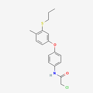 2-Chloro-N-{4-[4-methyl-3-(propylsulfanyl)phenoxy]phenyl}acetamide