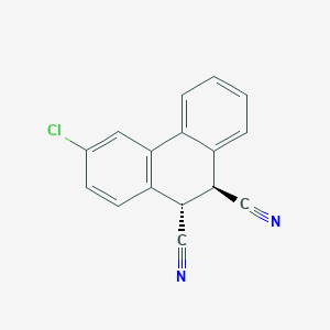 molecular formula C16H9ClN2 B14591547 (9S,10S)-3-chloro-9,10-dihydrophenanthrene-9,10-dicarbonitrile CAS No. 61469-67-8