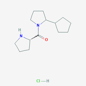 2-cyclopentyl-1-[(2S)-pyrrolidine-2-carbonyl]pyrrolidine hydrochloride