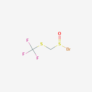 molecular formula C2H2BrF3OS2 B14591558 [(Trifluoromethyl)sulfanyl]methanesulfinyl bromide CAS No. 61363-08-4