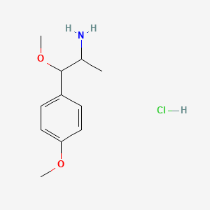 1-Methoxy-1-(4-methoxyphenyl)propan-2-amine hydrochloride