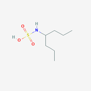 molecular formula C7H17NO3S B14591567 Heptan-4-ylsulfamic acid CAS No. 61517-52-0