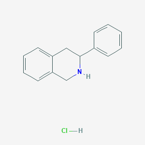 molecular formula C15H16ClN B1459163 3-Phenyl-1,2,3,4-tetrahydroisoquinoline hydrochloride CAS No. 85741-15-7