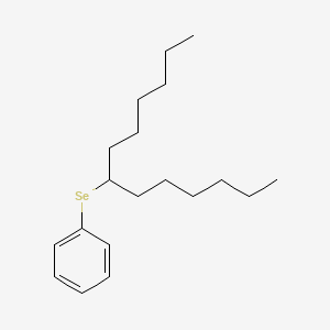 molecular formula C19H32Se B14591632 [(Tridecan-7-yl)selanyl]benzene CAS No. 61539-99-9