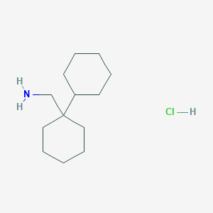 molecular formula C13H26ClN B1459165 (1-Cyclohexylcyclohexyl)methanamine hydrochloride CAS No. 854707-91-8