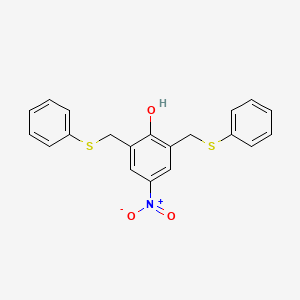 4-Nitro-2,6-bis[(phenylsulfanyl)methyl]phenol