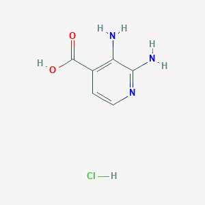 molecular formula C6H8ClN3O2 B1459169 2,3-Diaminopyridine-4-carboxylic acid hydrochloride CAS No. 1423031-98-4